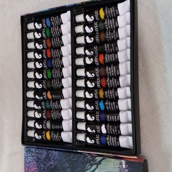 ZENACOLOR 24 Tubes Assorted Colored Acrylic Paints - Picture 2 of 6